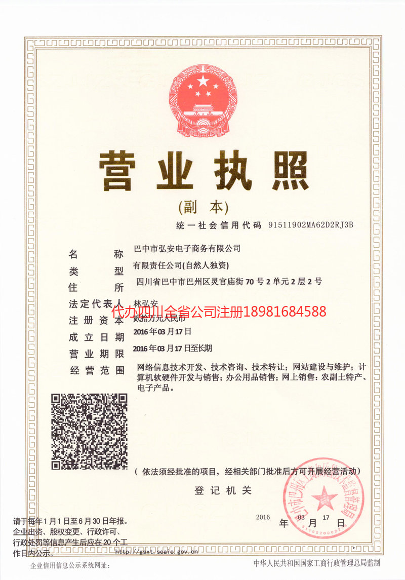顺庆顺庆宏安电子商务有限公司