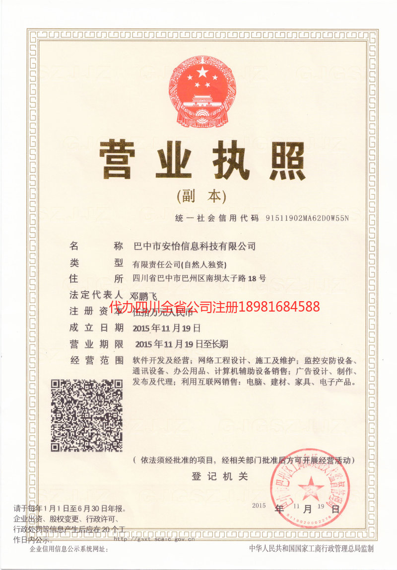 顺庆顺庆安怡信息科技有限公司