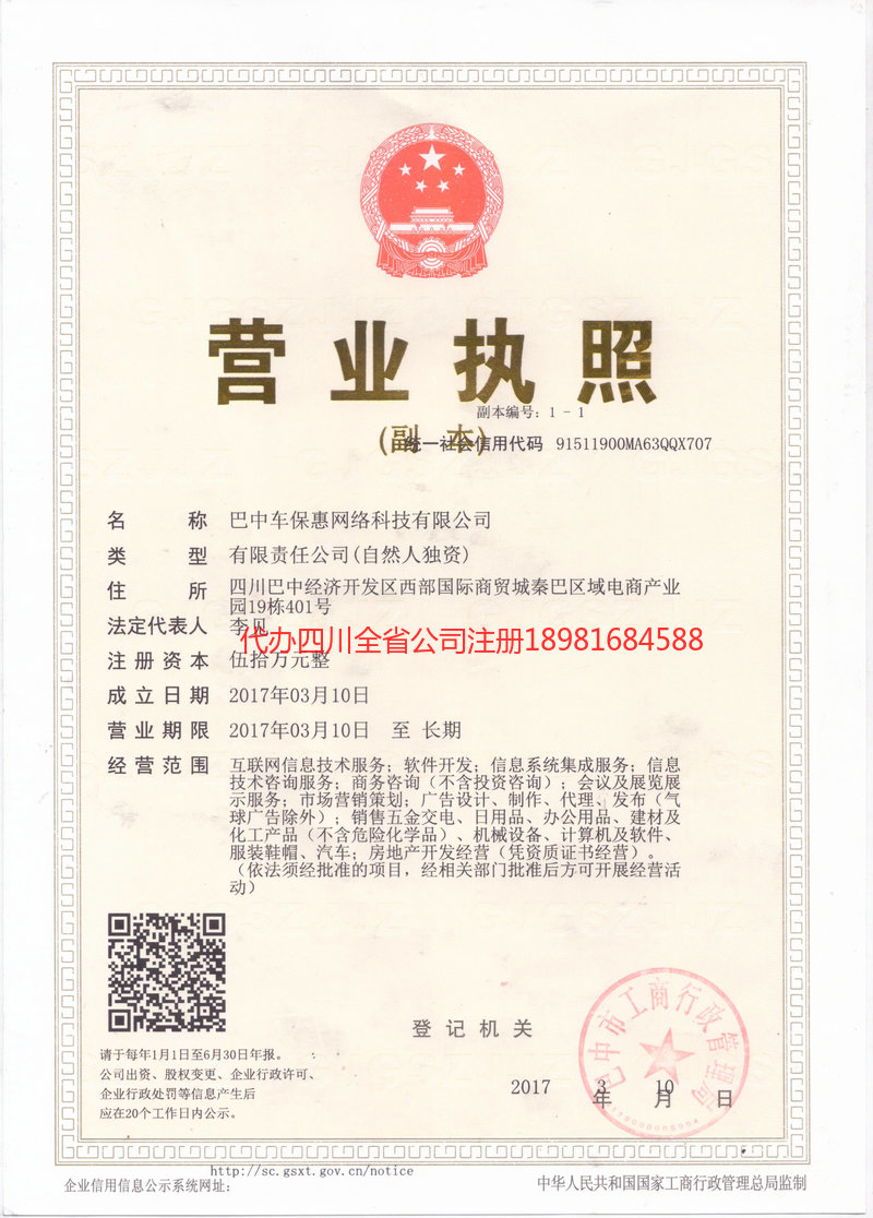 顺庆顺庆车保惠网络科技有限公司