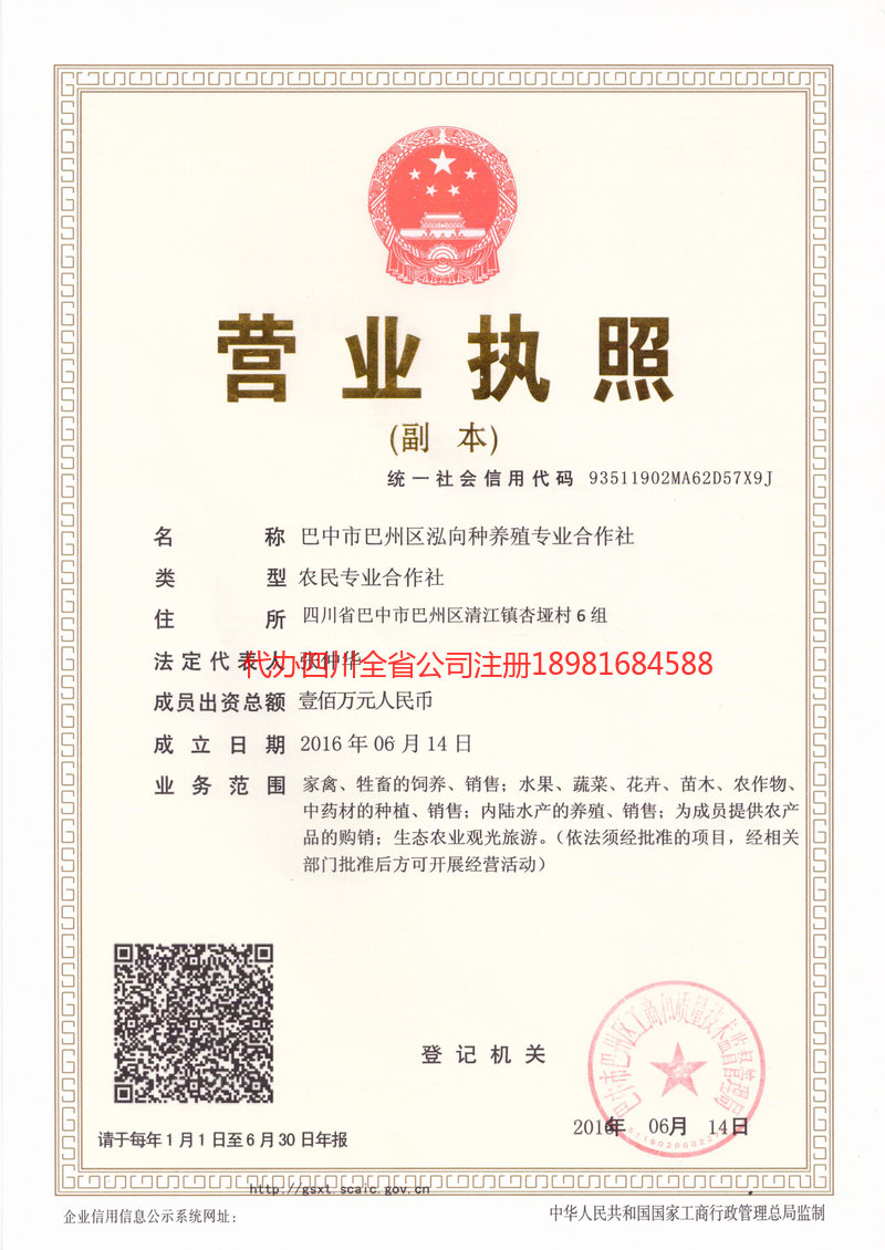 顺庆顺庆泓向种养殖专业合作社